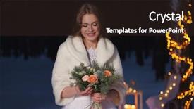  Presentation with murder winter - Colorful presentation enhanced with bride outdoors on winter even backdrop and a  colored foreground