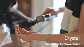  Presentation with bride and groom at wedding - PPT theme with bride wedding hairdo with electric background and a  colored foreground