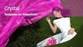  Presentation with bride - Theme with bride with a long purple background and a purple colored foreground