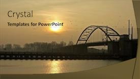  Presentation with amsterdam - Cool new slides with bridge-along-the-ij backdrop and a yellow colored foreground