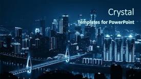  Presentation with architecture city - Audience pleasing slides consisting of bridge-and-city-urban-architecture backdrop and a ocean colored foreground