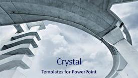  Presentation with stairs - Cool new slides with bridge and stairs modern urban backdrop and a lemonade colored foreground