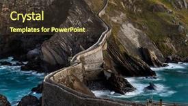  Presentation with san juan puerto rico - Cool new slide deck with bridge at sunrise basque country backdrop and a tawny brown colored foreground