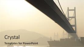  Presentation with milvian bridge - PPT layouts consisting of bridge at sunset moment tsing background and a soft green colored foreground