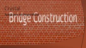  Presentation with roadways - Presentation theme featuring bridge-construction-designing-and-constructing and a red colored foreground