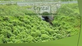 Presentation with ireland - PPT layouts with bridge-county-donegal-ireland background and a seafoam green colored foreground