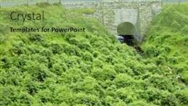  Presentation with ireland - Theme consisting of bridge-county-donegal-ireland background and a seafoam green colored foreground