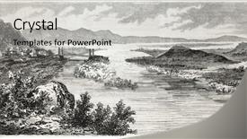 Presentation with flooding - Slide deck consisting of bridge disaster - old illustration of beuchastel flooding background and a  colored foreground