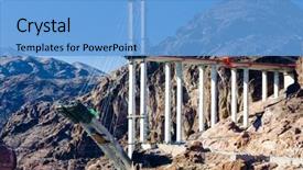 Presentation with nevada - Presentation theme having bridge over hoover dam arizona background and a  colored foreground