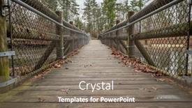  Presentation with campsite - PPT theme with bridge-in-cumberland-mountain-state background and a gray colored foreground