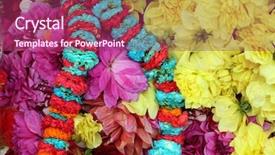  Presentation with flower - PPT layouts having bridge in kolkata west bengal background and a violet colored foreground