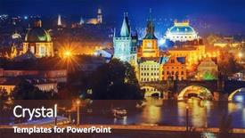  Presentation with czech republic - Amazing slides having bridge in prague czech republic backdrop and a tawny brown colored foreground