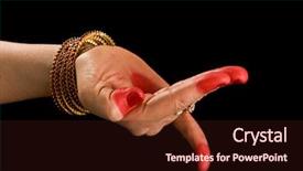  Presentation with indian dance - Audience pleasing presentation consisting of bridge of indian classic dance backdrop and a wine colored foreground