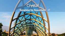  Presentation with peace - Cool new presentation with bridge of peace in tbilisi georgia backdrop and a teal colored foreground