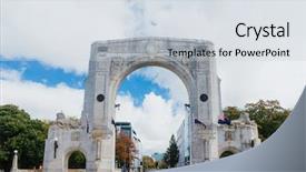  Presentation with remembrance day - Cool new PPT theme with bridge of remembrance backdrop and a  colored foreground