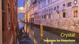  Presentation with dawn - PPT theme with bridge-of-sighs-in-venice background and a tawny brown colored foreground