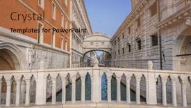  Presentation with venice - Presentation theme with bridge-of-sighs-in-venice and a  colored foreground
