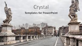  Presentation with angel - PPT theme having bridge-of-st-angel background and a white colored foreground