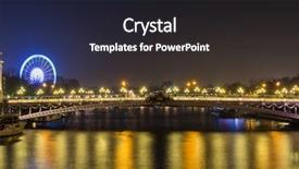  Presentation with france - Slide set consisting of bridge-of-the-alexandre-iii background and a wine colored foreground