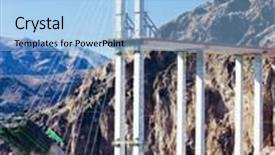  Presentation with nevada - Slide deck having bridge over hoover dam arizona-nevada usa background and a light blue colored foreground