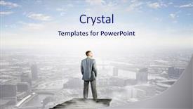  Presentation with search - PPT theme featuring bridge vision - search of calmness and peace background and a  colored foreground