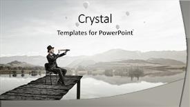  Presentation with perspectives - Amazing PPT theme having bridge vision - searching for new perspectives mixed backdrop and a  colored foreground