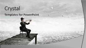  Presentation with perspectives - Audience pleasing PPT layouts consisting of bridge vision - searching for new perspectives backdrop and a  colored foreground