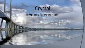  Presentation with bridge engineering - Colorful slides enhanced with bridge backdrop and a light blue colored foreground