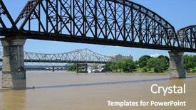  Presentation with bridges - Beautiful presentation featuring bridges over the ohio river from kentucky to indiana backdrop and a coral colored foreground