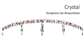  Presentation with groups - Presentation theme having bridging education - clerks compilation isolated groups background and a  colored foreground