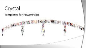  Presentation with diversity business ethics - PPT theme consisting of bridging education - people diversity business picture background and a  colored foreground