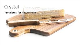  Presentation with mold - PPT layouts enhanced with brie-cheese-white-soft-cheese background and a white colored foreground