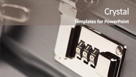  Presentation with black abstract simple - PPT theme with brief case - abstract close up shot background and a gray colored foreground