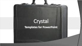  Presentation with agriculture black and white cow - Theme having brief case - black leather briefcase isolated background and a dark gray colored foreground