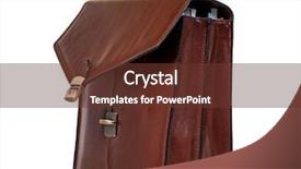  Presentation with brown leather - Colorful slide deck enhanced with brief case - brown leather briefcase with brass backdrop and a tawny brown colored foreground