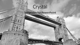  Presentation with tower of london - Cool new PPT theme with brigdes - tower bridge london uk backdrop and a  colored foreground