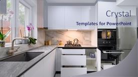  Presentation with bright white - Presentation design with bright-and-airy-kitchen background and a lemonade colored foreground