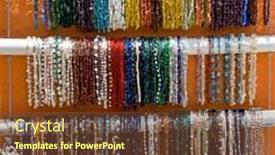  Presentation with jewelry - Audience pleasing presentation theme consisting of bright-and-colorful-mexican-bracelets backdrop and a tawny brown colored foreground