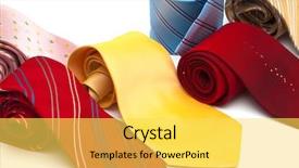  Presentation with bright white - Presentation with bright-and-fashionable-ties background and a yellow colored foreground