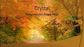  Presentation with joshua tree national park - Audience pleasing theme consisting of bright autumn trees in allegheny backdrop and a gold colored foreground