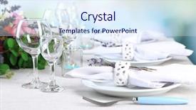  Presentation with dining table - Cool new slides with mariage bleu - dining table setting with lavender backdrop and a sky blue colored foreground