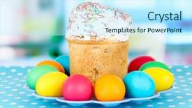  Presentation with birthday cake colorful candles - Amazing theme having game of dominoes the development of logic for children and adults background backdrop and a light gray colored foreground