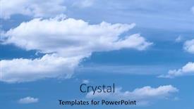  Presentation with sunny sky - Presentation design with bright-beautiful-blue-sky background and a teal colored foreground