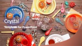  Presentation with sweet 16 birthday - Beautiful PPT theme featuring bright birthday background with sweets backdrop and a coral colored foreground