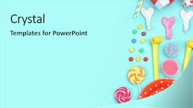  Presentation with birthday rottweiller - Audience pleasing slides consisting of bright birthday decor on color backdrop and a cool aqua colored foreground