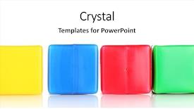  Presentation with bright white - Presentation consisting of bright blocks isolated on white background and a cream colored foreground