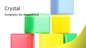  Presentation with bright white - Slides consisting of bright blocks isolated on white background and a  colored foreground