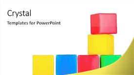  Presentation with bright white - PPT layouts with bright blocks isolated on white background and a white colored foreground