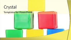  Presentation with bright white - Amazing presentation theme having bright blocks isolated on white backdrop and a blonde colored foreground