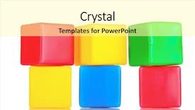  Presentation with bright white - Presentation having bright blocks isolated on white background and a blonde colored foreground